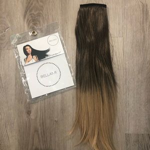 BELLAMI FAUX WRAP PONYTAIL 160G 20" MOCHACHINO BROWN DIRTY BLONDE OMBRE (1C/18)